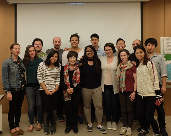 Goldman Students with Keiko, a Hiroshima survivor.
