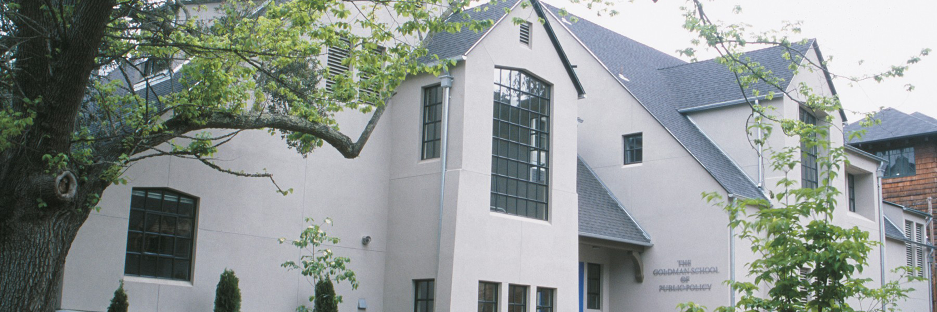 Exterior of the west building of the Goldman School