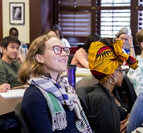 a classroom full of Goldman School students