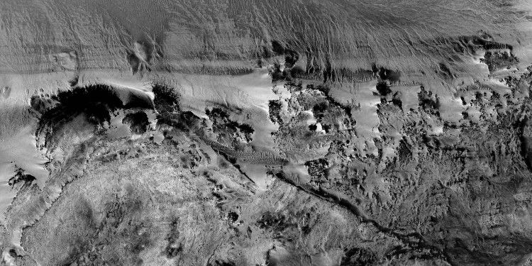 magical cliffs, abstract photography of the deserts of Africa from the air.